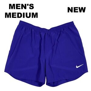 Nike Dri-FIT Men's Running Training Shorts Size Medium CW3860-547 Purple Gym NEW